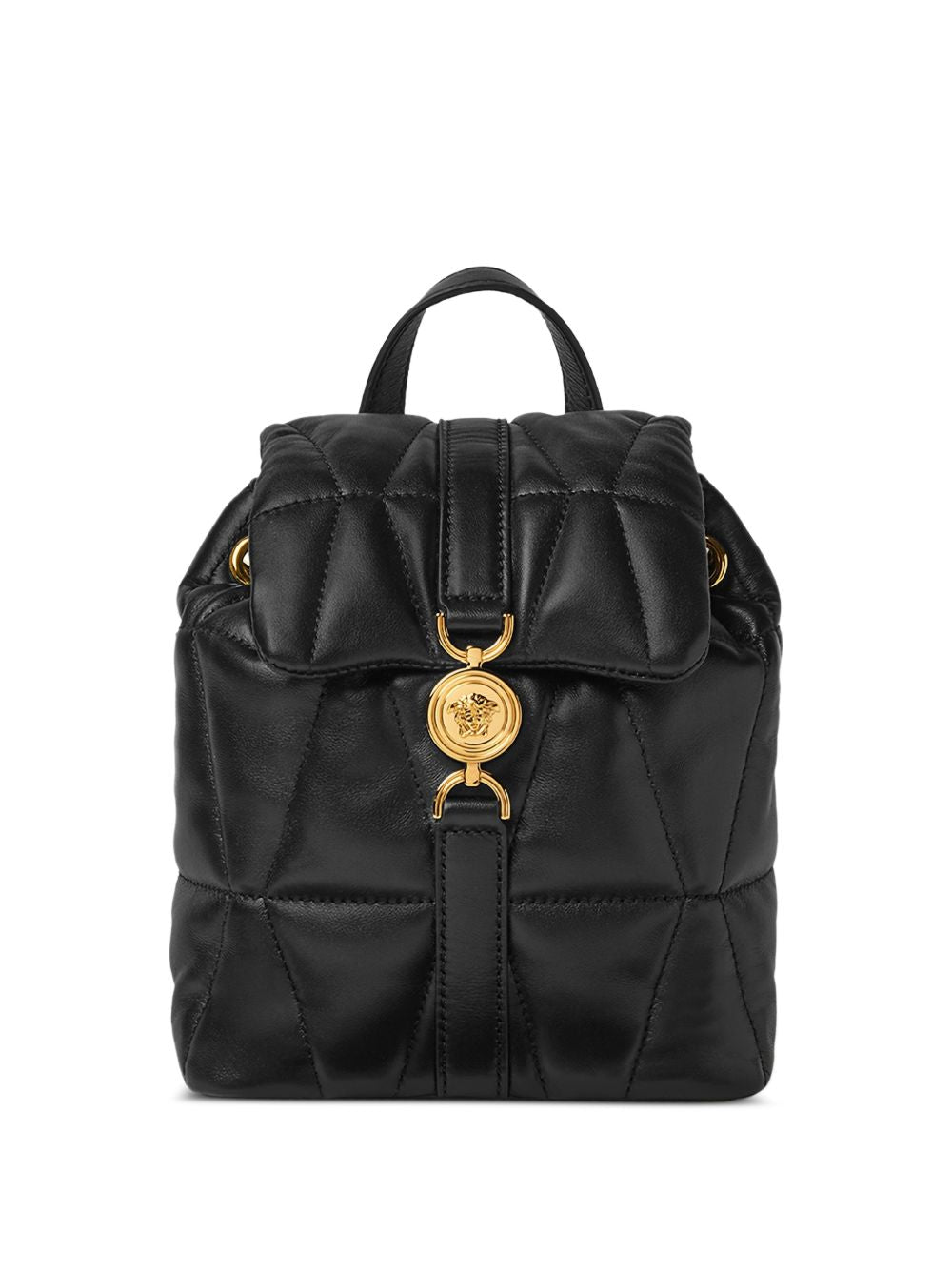 Versace Backpacks — Black Quilted Luxury Backpack