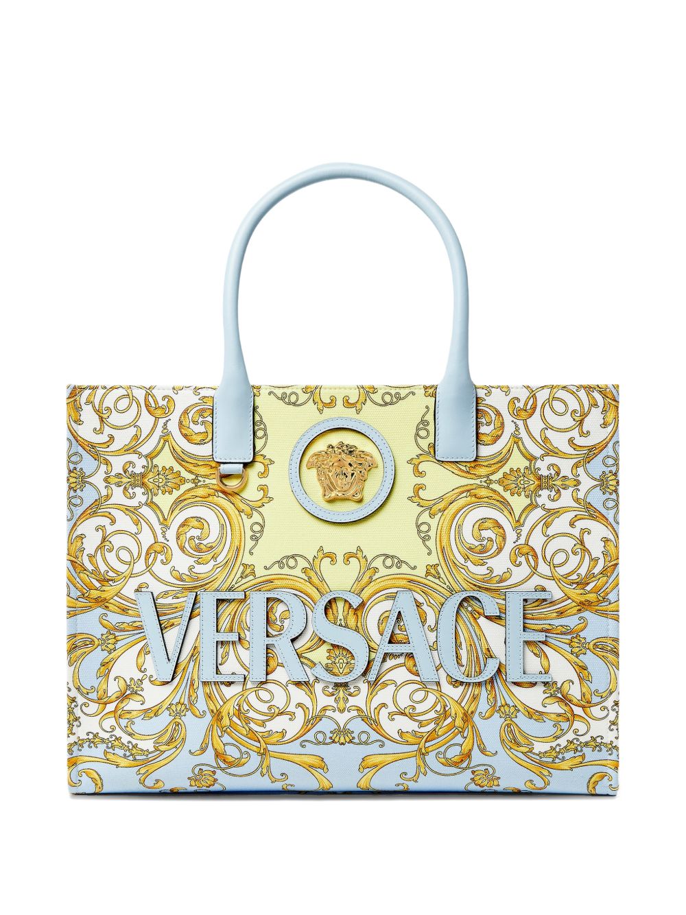 Versace Clear Blue Shopper Bag — La Medusa Edition