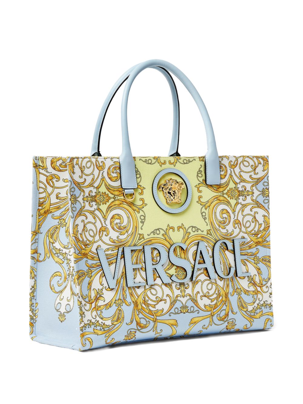 Versace Clear Blue Shopper Bag — La Medusa Edition