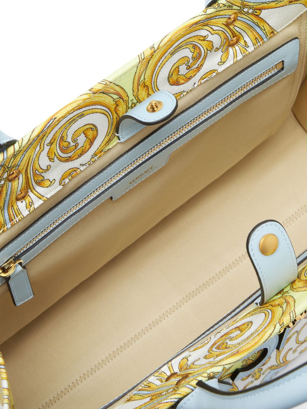 Versace Clear Blue Shopper Bag — La Medusa Edition