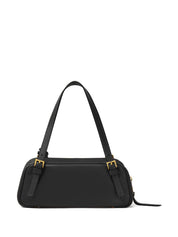 Versace Shoulder Bag — Black Lambskin Medusa Head