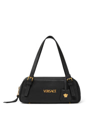 Versace Shoulder Bag — Black Lambskin Medusa Head