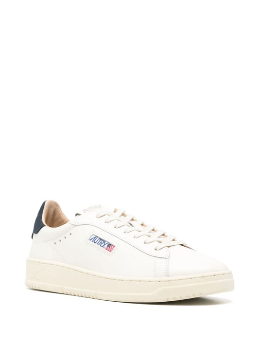 Autry DALLAS LOW Sneakers — Chalk White Leather, Men