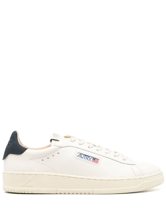 Autry DALLAS LOW Sneakers — Chalk White Leather, Men