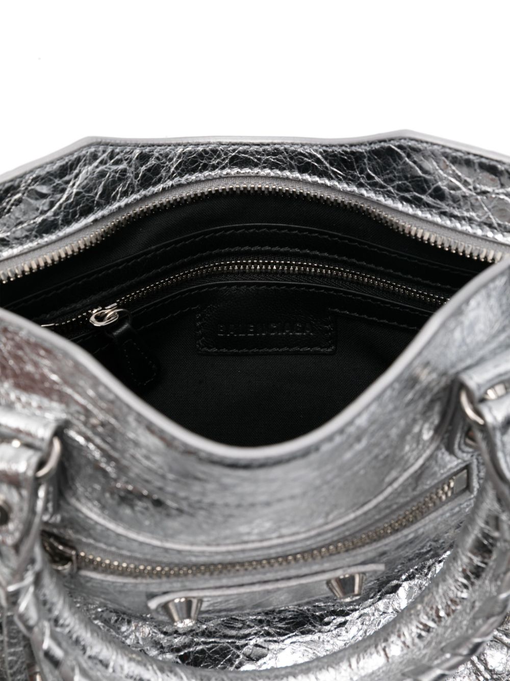 Balenciaga Silver Handbag | Le City Mini Shoulder Bag