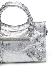 Balenciaga Silver Handbag | Le City Mini Shoulder Bag
