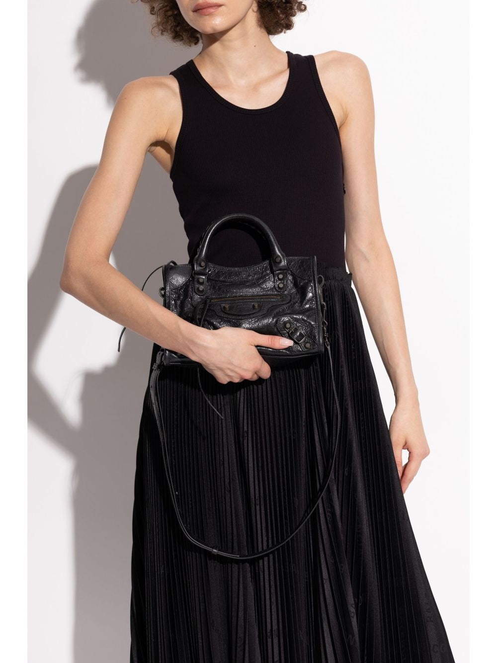 Balenciaga Handbag — Le City Mini Leather Shoulder Bag