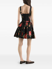Dolce & Gabbana Skirts — Black Floral Tiered Skirt