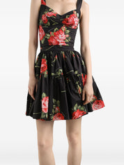Dolce & Gabbana Skirts — Black Floral Tiered Skirt