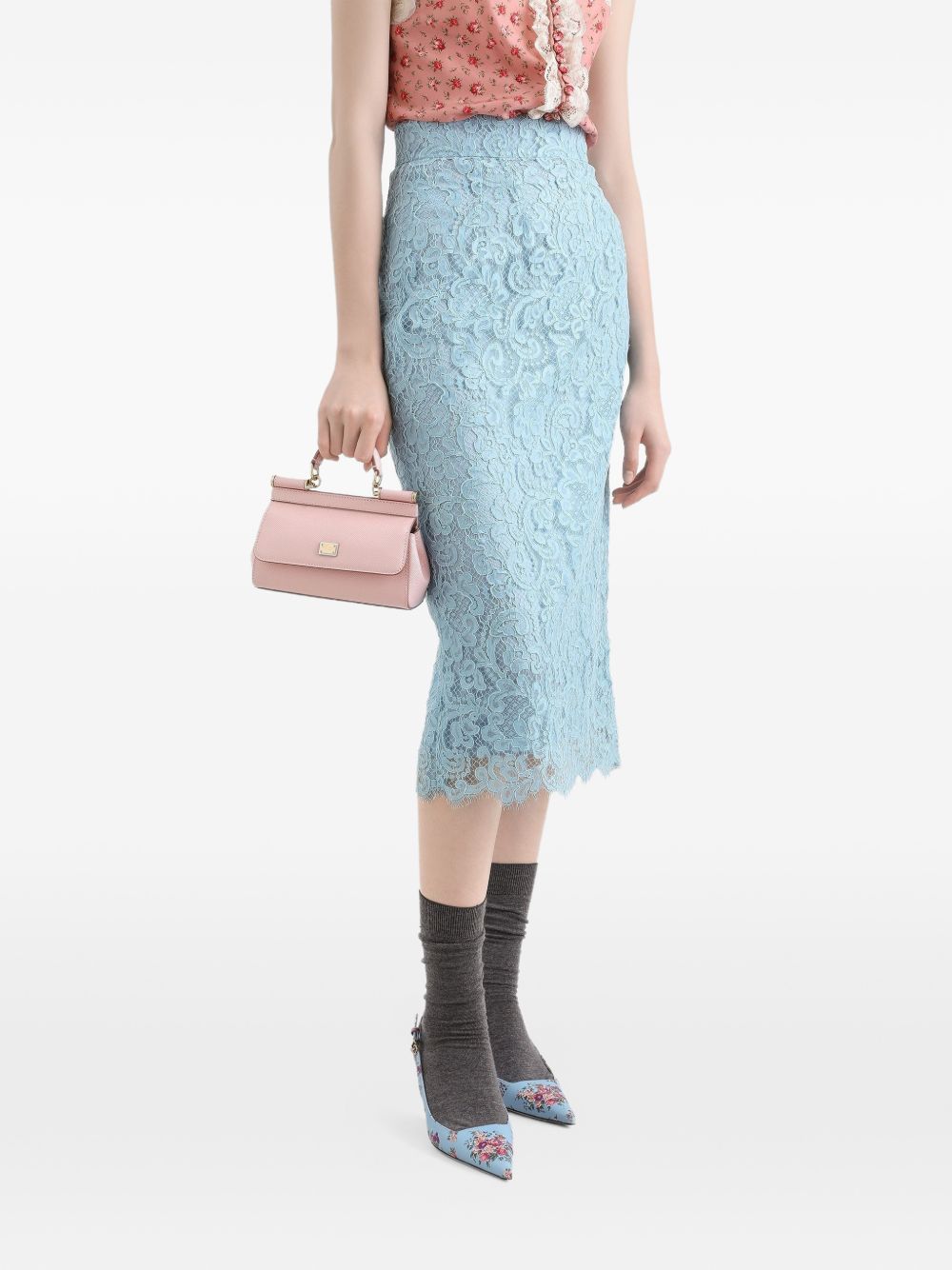 Dolce & Gabbana Pink Handbag — Sicily Small Leather