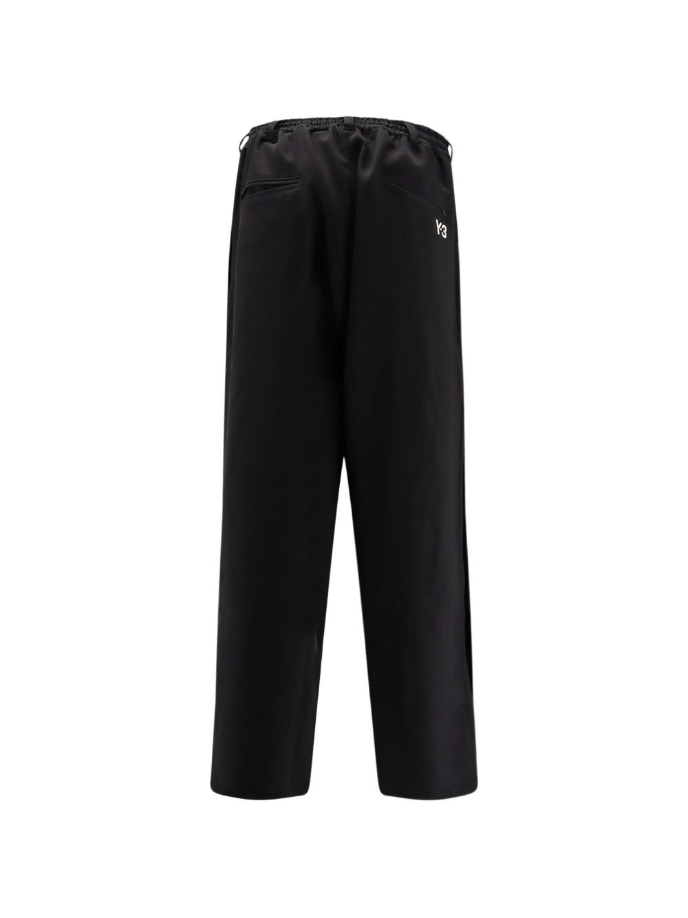 Y-3 Black Trousers — Wide Leg Track Pants