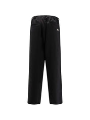 Y-3 Black Trousers — Wide Leg Track Pants
