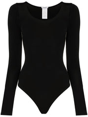Wolford Top Black — Silk & Nylon Bodysuit