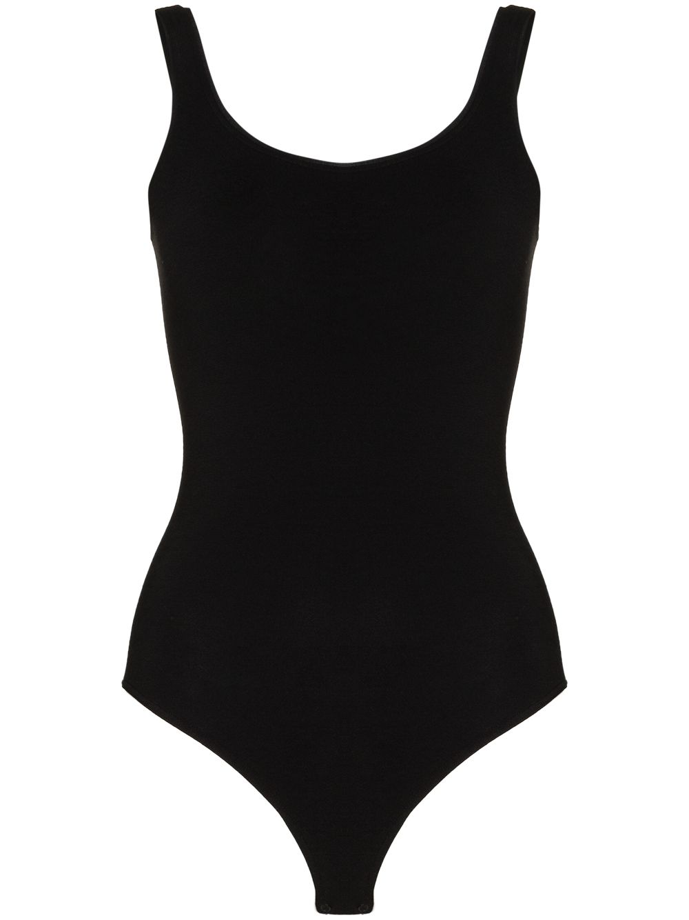 Wolford Black Jamaika Bodysuit Top — Sleek Italian Fit