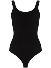 Wolford Black Jamaika Bodysuit Top — Sleek Italian Fit