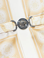 Versace Dresses Golden — Barocco Silk Shirtdress