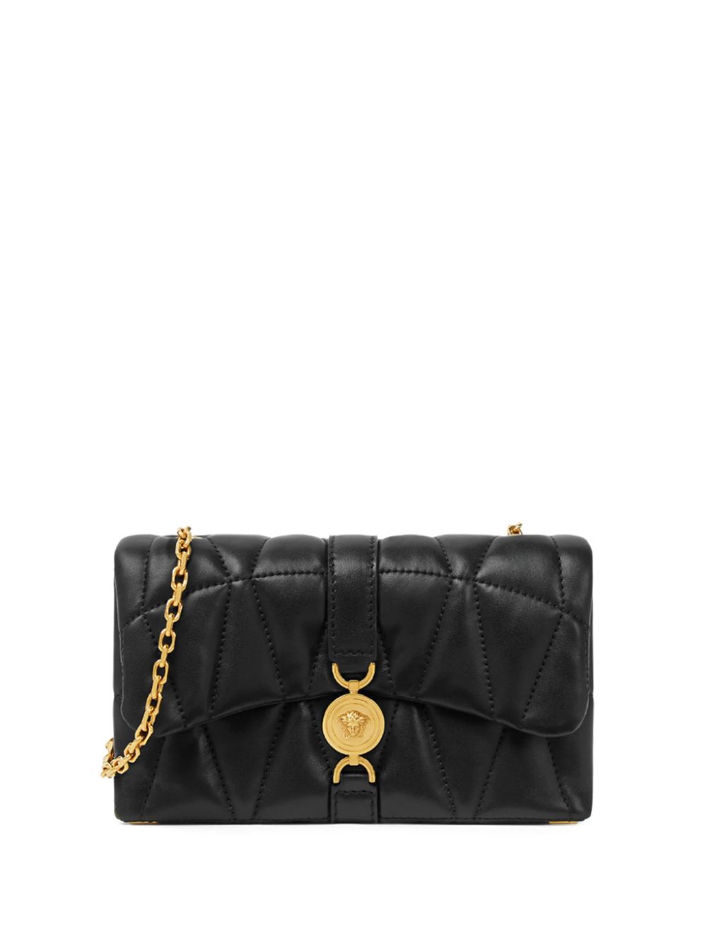 Versace Black Kleio Leather Clutch — New In