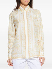 Versace Shirts — Golden Barocco Silk Shirt (Women)