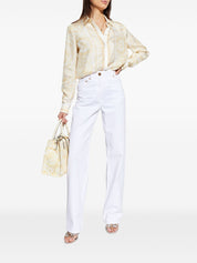 Versace Shirts — Golden Barocco Silk Shirt (Women)