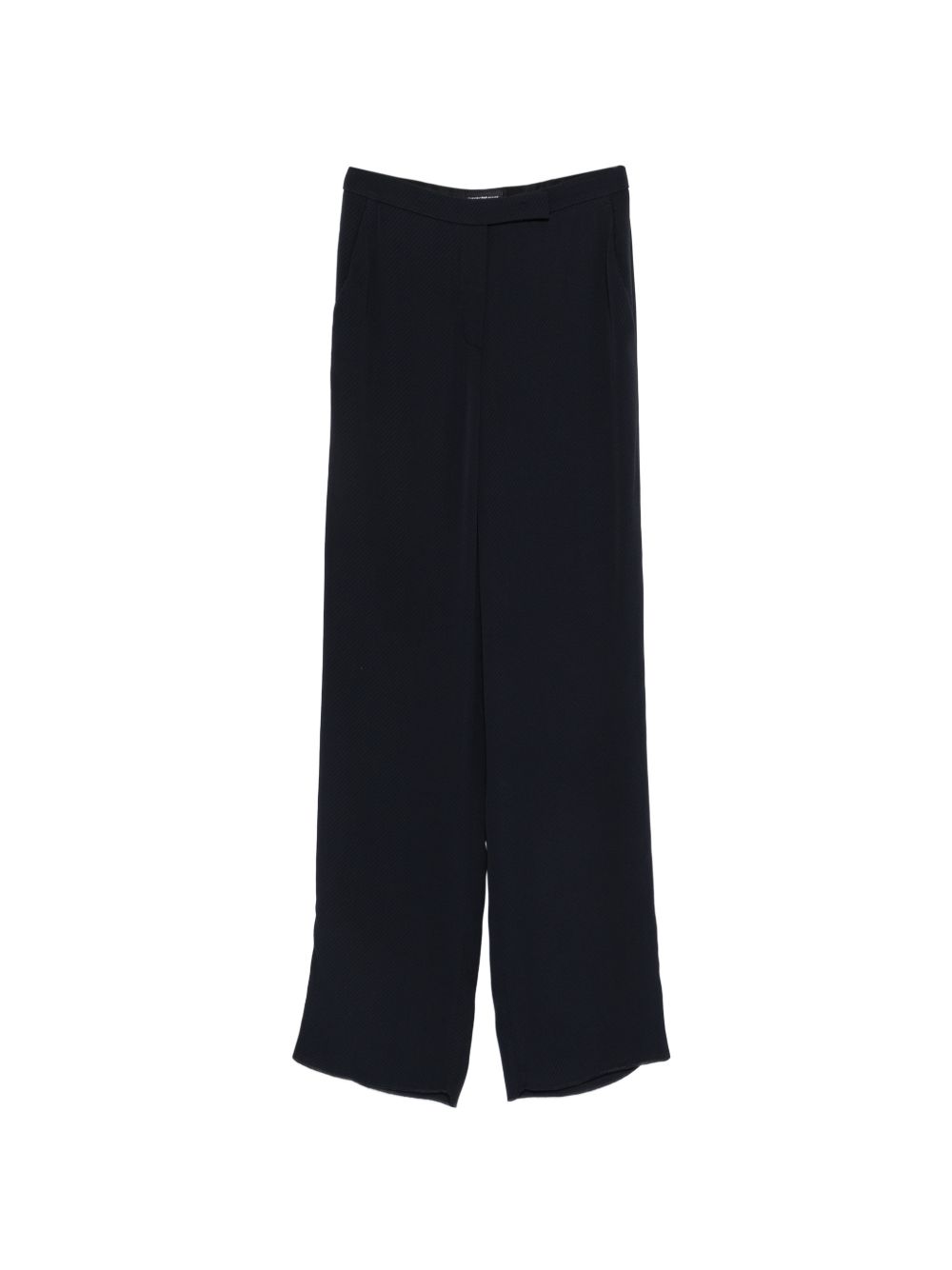 Emporio Armani Trousers — Blue Straight‑Leg