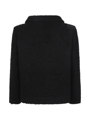 Valentino Jackets Black — VLogo Wool Jacket