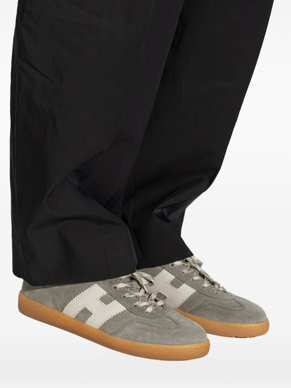 Hogan Sneakers Green — Women's Leather Sneakers