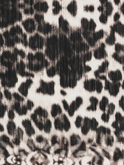 Pierre Louis Mascia Scarves — Beige Leopard Silk Stole