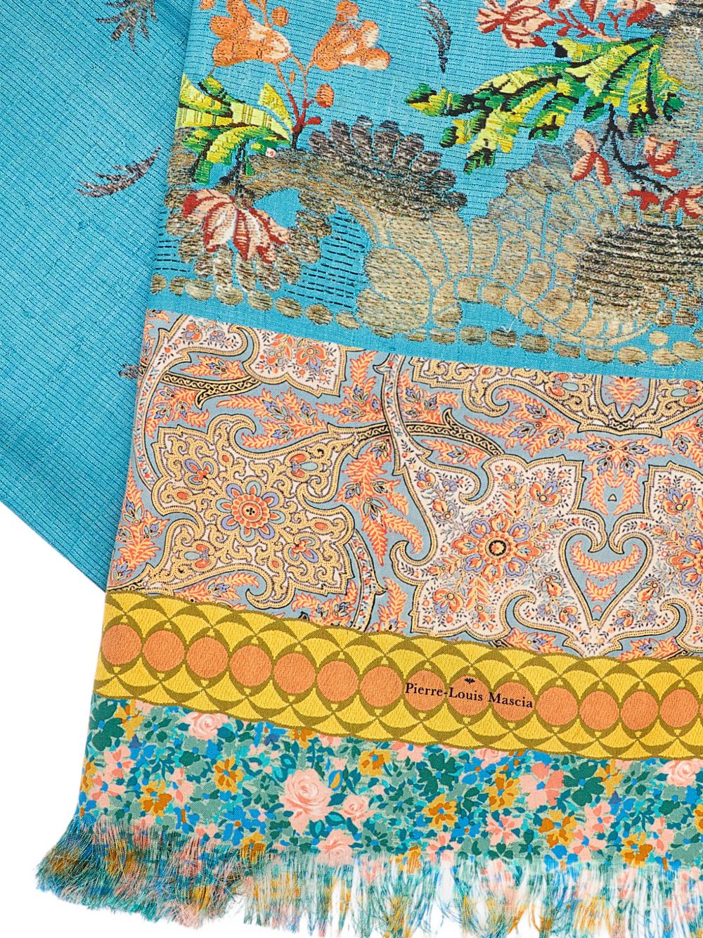 Pierre Louis Mascia Scarves — Clear Blue Silk Stole