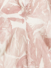 Alysi Powder Shirts — Printed Silk V‑Neck Blouse