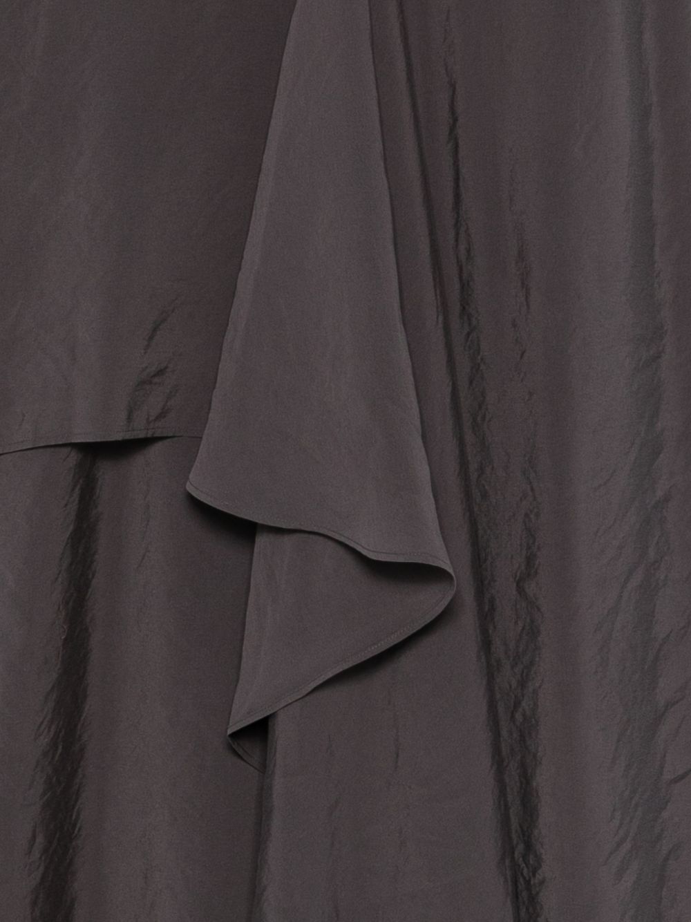 Alysi Grey Silk V‑Neck Dress — New In