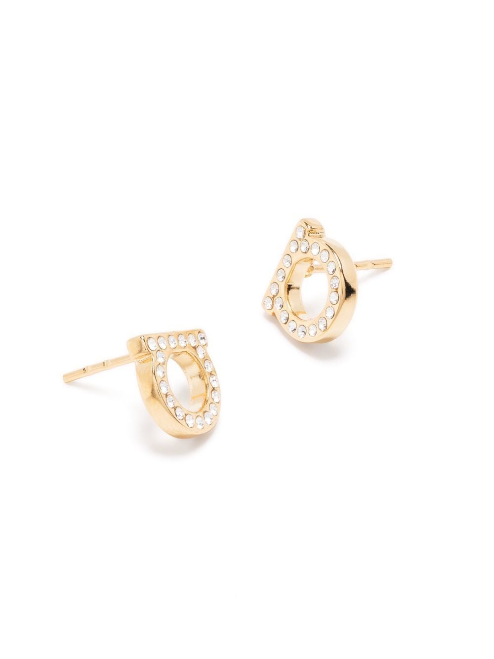 Ferragamo Bijoux Golden Jewellery — Gancini Earrings