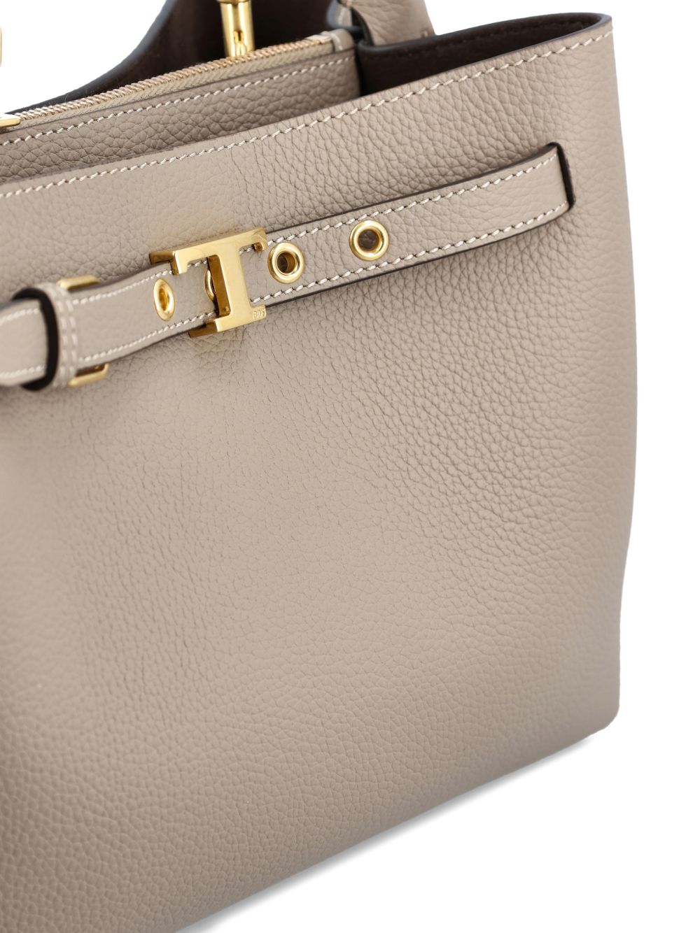 Tod'S Mini Handbag - Beige Leather Top Handle (New In)