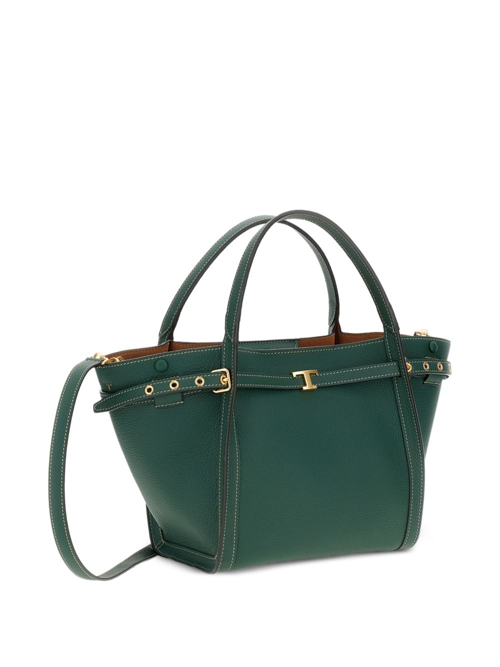 Tod'S Green Shopper Bag — Small Leather Tote | Tod'S