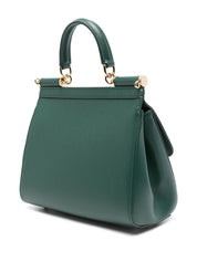 Dolce & Gabbana Handbag — Sicily Medium Leather, Dark Green