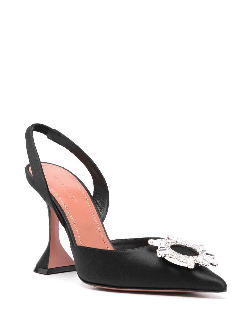 Amina Muaddi With Heel Black