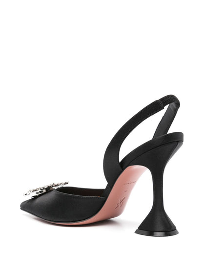 Amina Muaddi With Heel Black