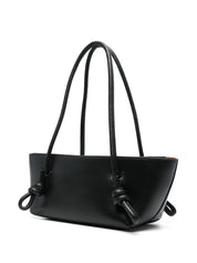 Hereu Black Shoulder Bag — Fleca Leather | Aumifour