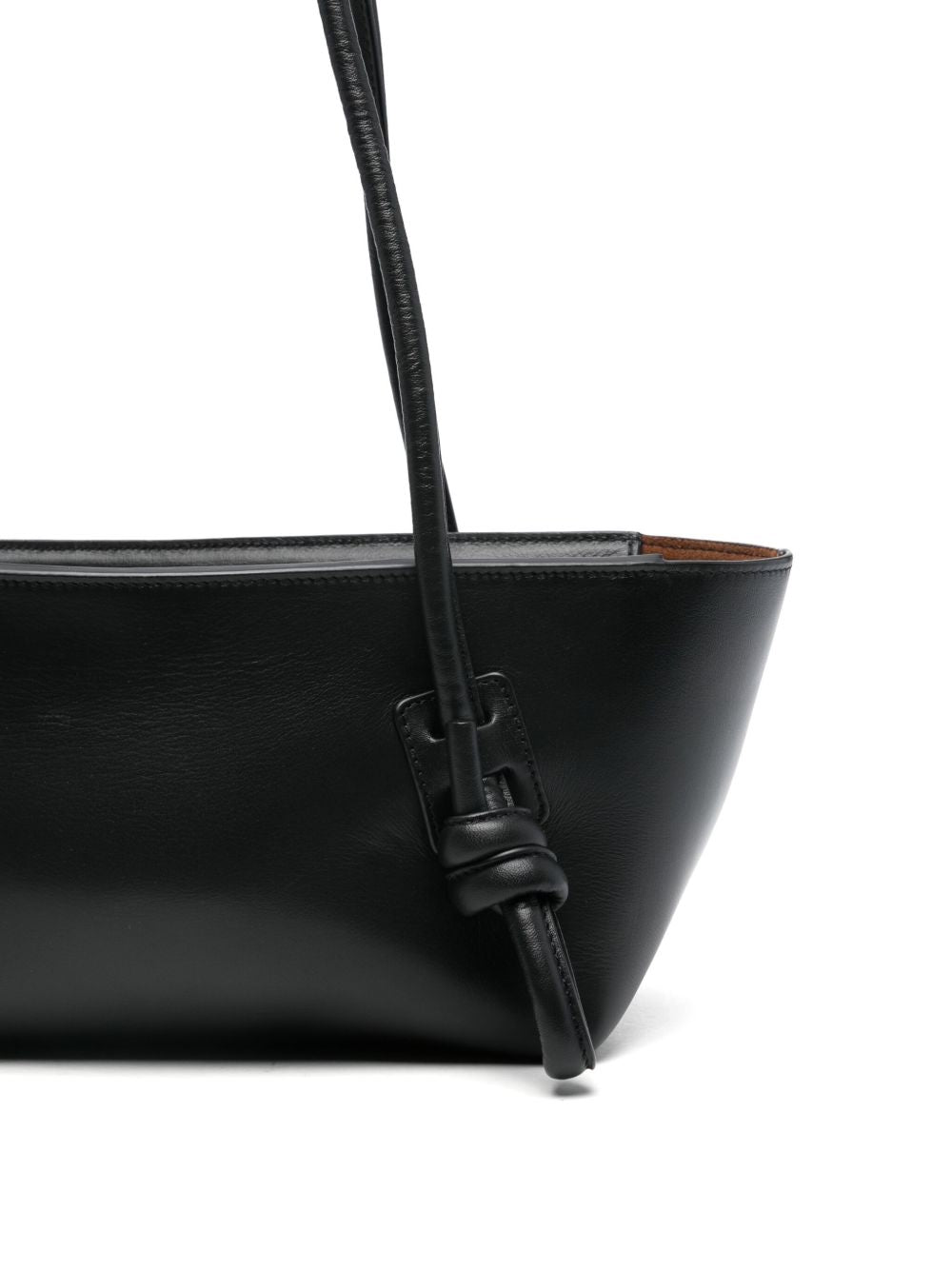 Hereu Black Shoulder Bag — Fleca Leather | Aumifour