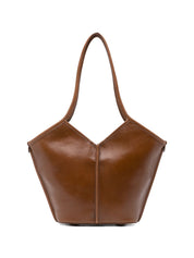 Hereu Brown Shopper Bag — Calella Leather Shoulder | Aumifour