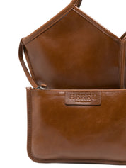 Hereu Brown Shopper Bag — Calella Leather Shoulder | Aumifour