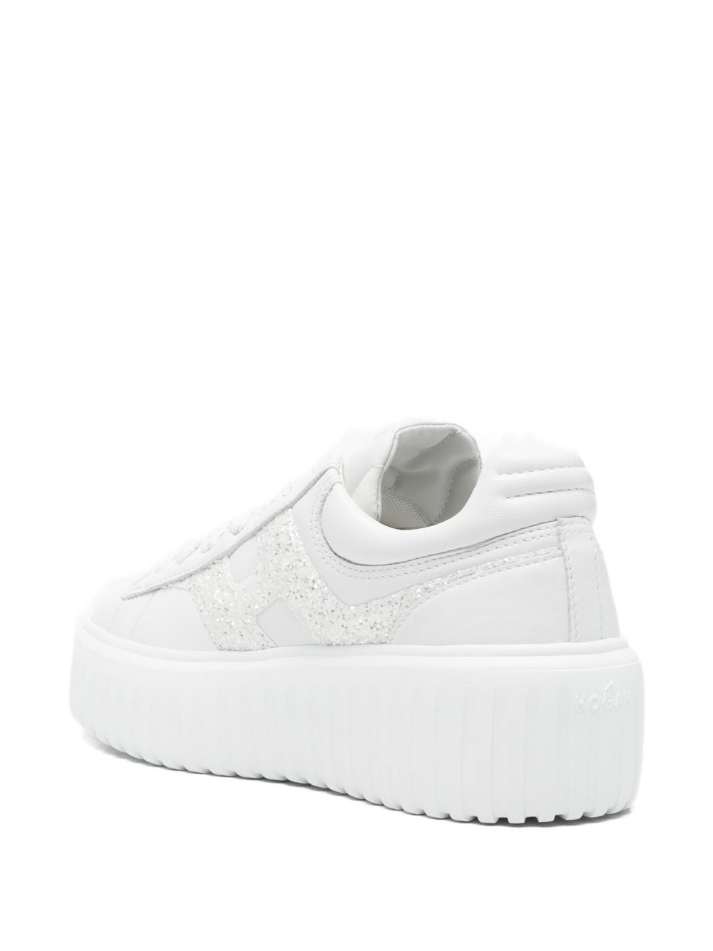 Hogan Sneakers White — Women's Glitter Platform Shoes