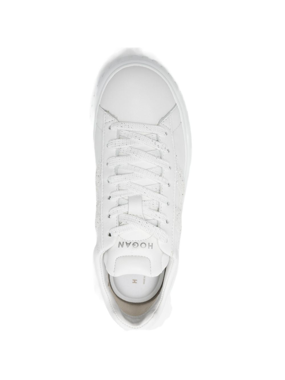 Hogan Sneakers White — Women's Glitter Platform Shoes