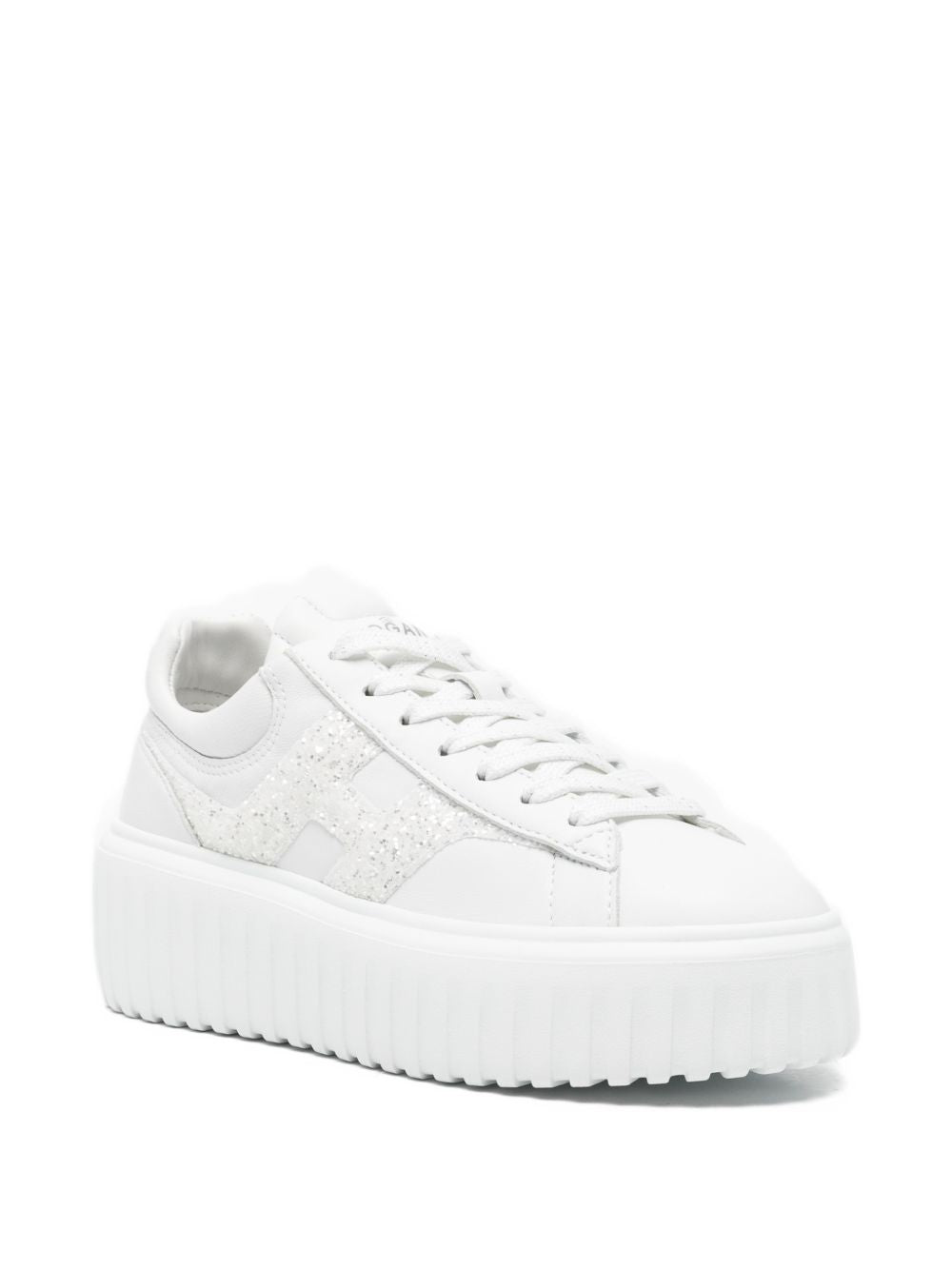 Hogan Sneakers White — Women's Glitter Platform Shoes