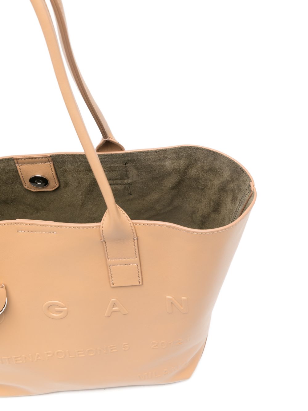 Hogan Leather Brown Shopper Bag — Small Tote, From €395