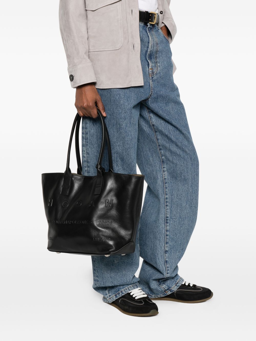 Hogan Black Shopper Bag - New In Spring‑Summer 2026