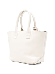 Hogan White Shopper Bag — Mini Leather Tote, New In