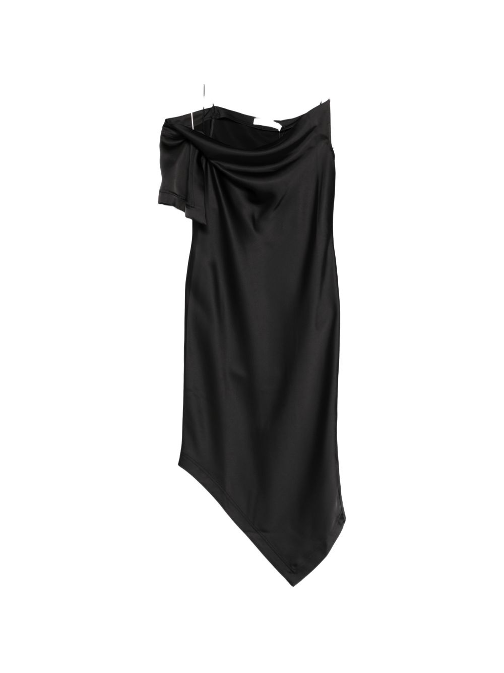 Iro Black Dresses — Asymmetric Draped Thiana Long Dress
