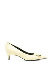 Sergio Rossi High Heel — Yellow Kitten Heel Pumps