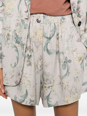 Forte Forte Short Trousers — Powder Floral Shorts