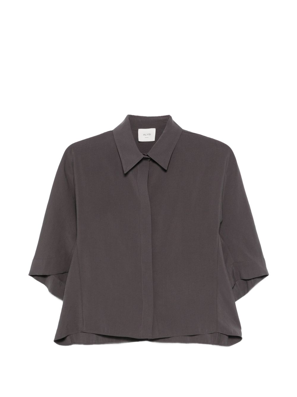 Alysi Grey Silk Shirt — New Women’s Shirt Collection